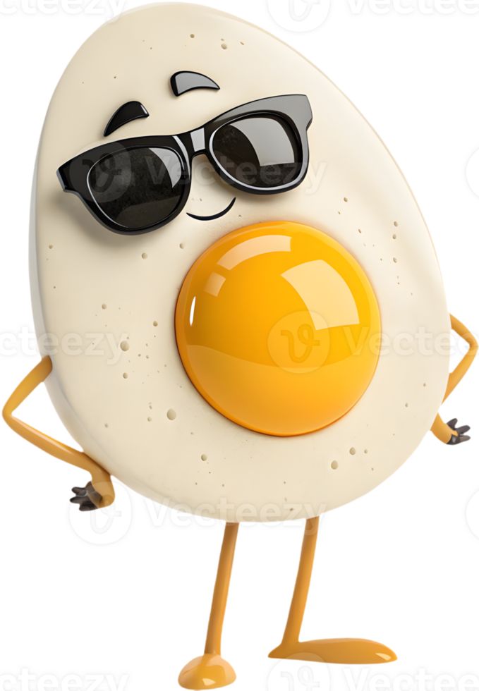 Mascote divertido do ovo